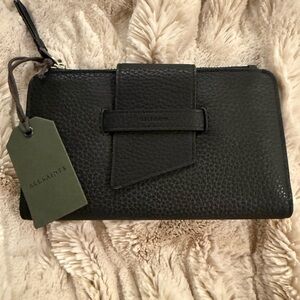 AllSaints Textured Leather Wallet